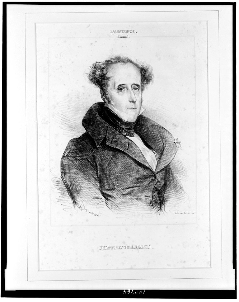 Chateaubriand - Deveria ; lith. de Lemercier. LCCN90715729