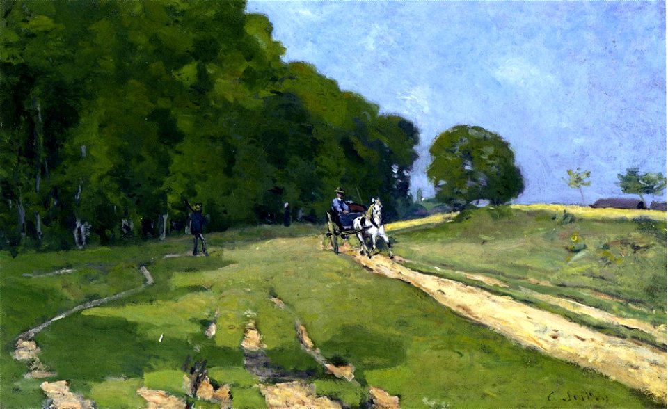 Chemin près du Parc de Courances