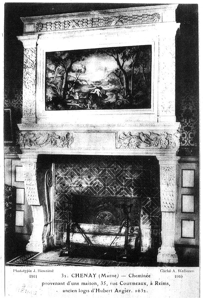 Cheminée 35 rue courmeaux logis hubert augier