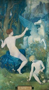 Pierre Puvis de Chavannes - Fantasy - Google Art Project. Free illustration for personal and commercial use.