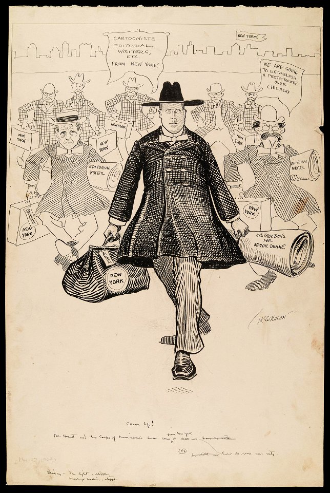 Cheer up! Mr. Hearst and his corps of missionaries have come from New York to tell us how to run... (NBY 1396)