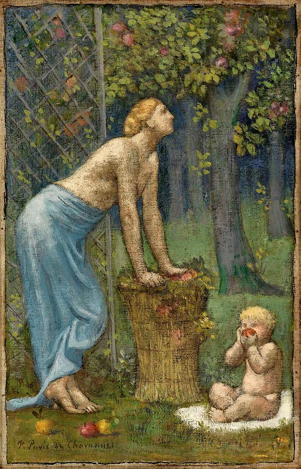 Pierre Cecile Puvis De Chavannes - Recolte des Pommes - 1929.6.87 - Smithsonian American Art Museum