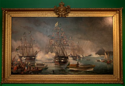 Chegada da Fragata Constituição ao Rio de Janeiro, da coleção Museu Histórico Nacional