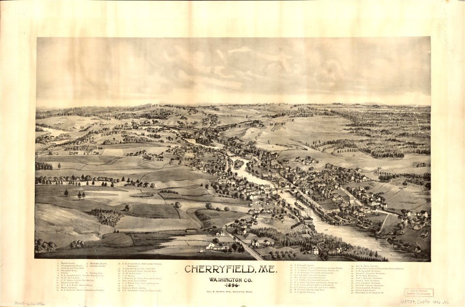 Cherryfield, Me., Washington Co., 1896. LOC 2007626386