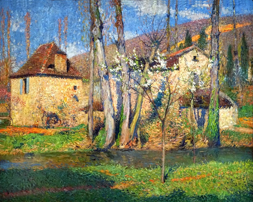 Chaumières au printemps d'H. Martin (Musée Unterlinden, Colmar)