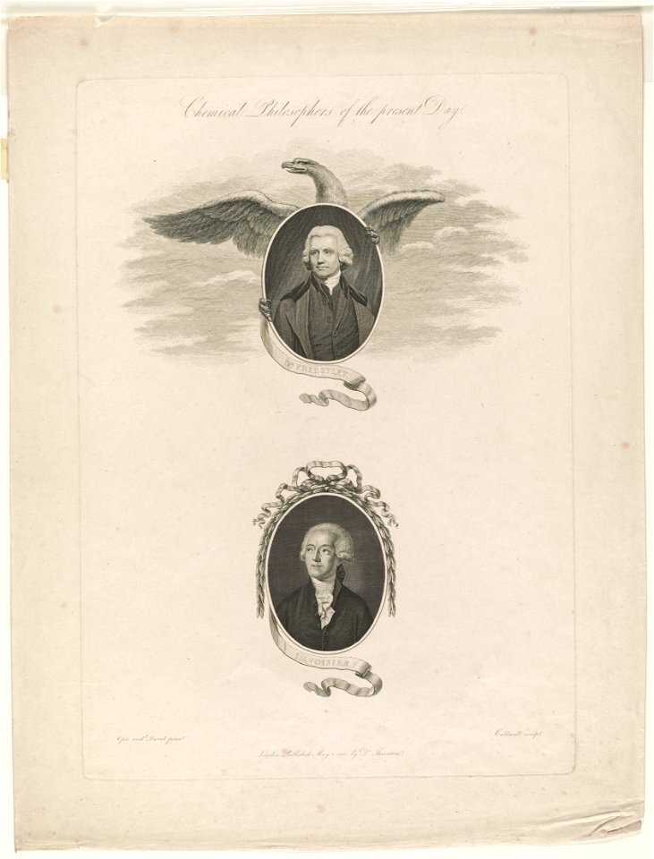 Chemical philosophers of the present day Dr. Priestley - Lavoisier - - Opie and David pinxt. ; Caldwall sculpt. LCCN2009633432
