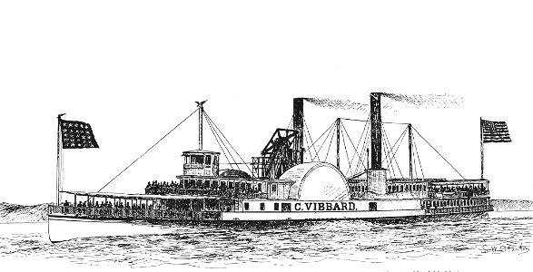 Chauncey Vibbard (1864 steamboat) from Morrison (1909), detinted and cropped