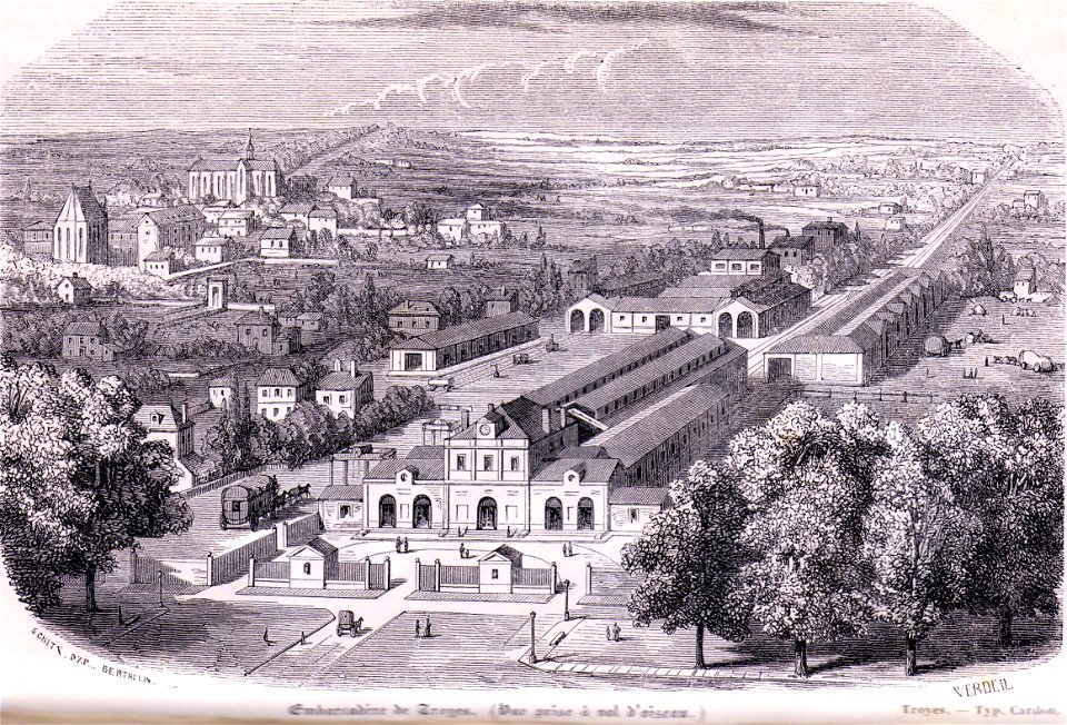 Chemin de fer Montereau-Troyes - gare de Troyes