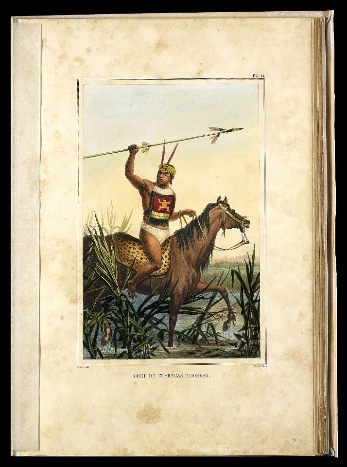 Chef de Charruas Sauvages (1), da Coleção Brasiliana Iconográfica