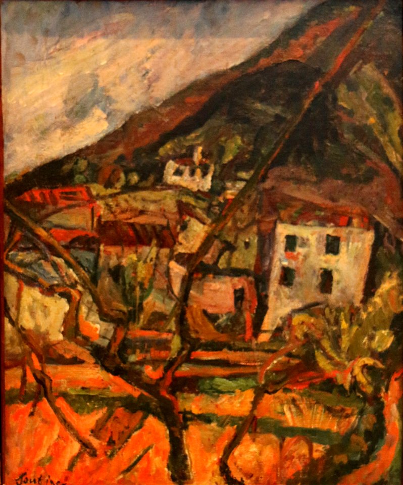 Chaïm Soutine - Vue d'un village - Calvet