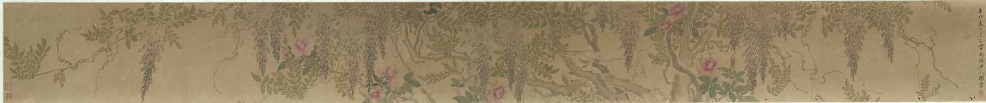 Chen Shu - Wisteria and Rose - 1956.41.3 - Yale University Art Gallery