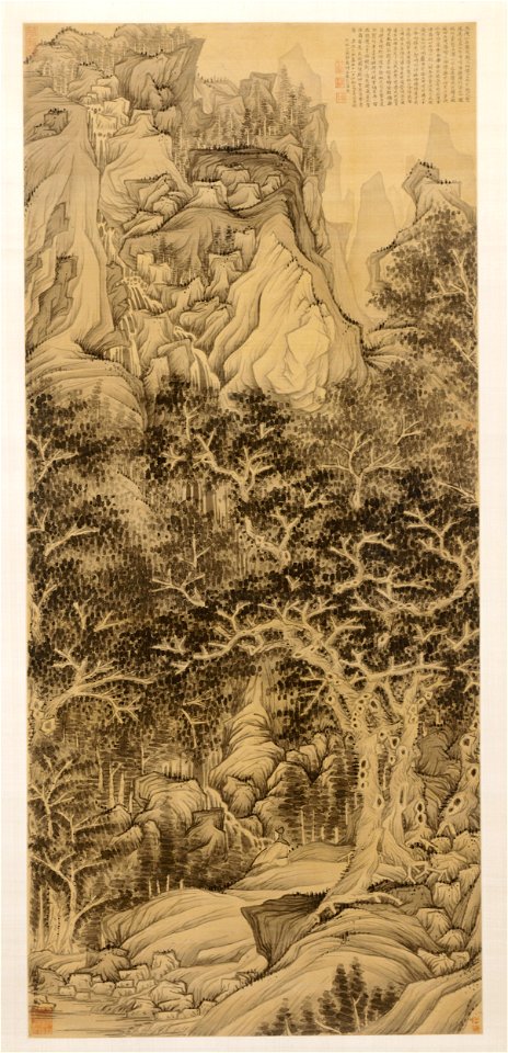 Chen Hongshou - The Mountain of Five Cataracts - 1966.366 - Cleveland Museum of Art