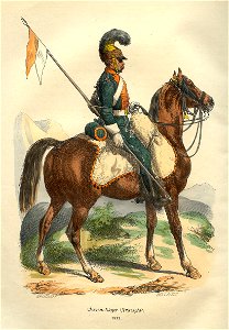 Chevau-léger lancier du 2e régiment by Bellange
