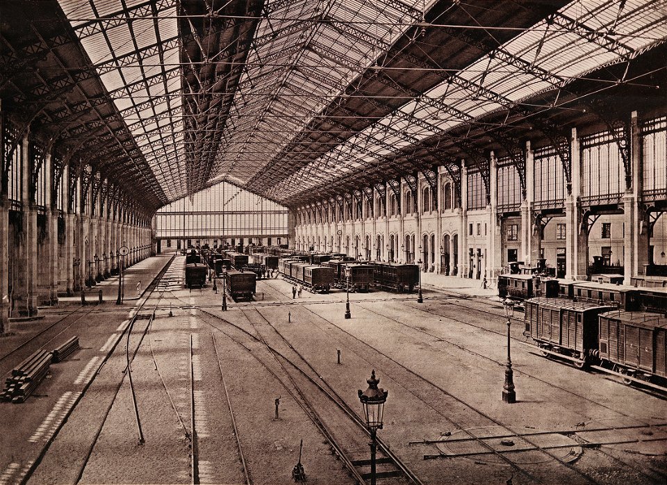 Chemin de fer dOrleans. Gare de Paris - Les Travaux Publics de la France (2)