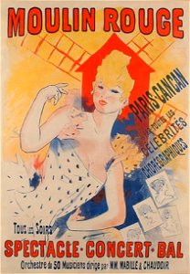 Cheret MoulinRouge ParisCancan