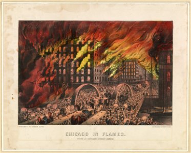 Chicago in flames- Scene at Randolph Street Bridge LCCN90715935