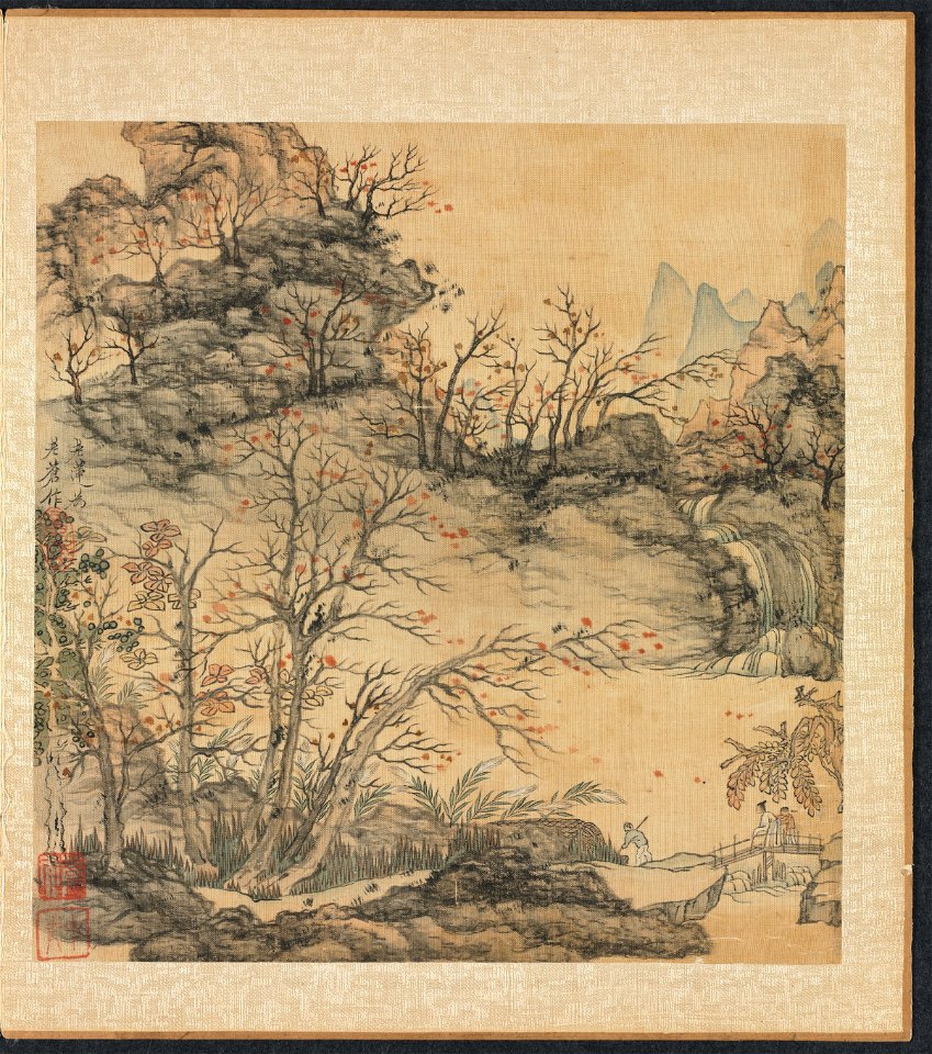 Chen Hongshou - Paintings after Ancient Masters, Autumn Landscape - 1979.27.1.4 - Cleveland Museum of Art