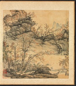 Chen Hongshou - Paintings after Ancient Masters, Autumn Landscape - 1979.27.1.4 - Cleveland Museum of Art