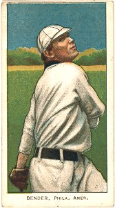 Chief Bender, Philadelphia Athletics, baseball card portrait LCCN2008676832