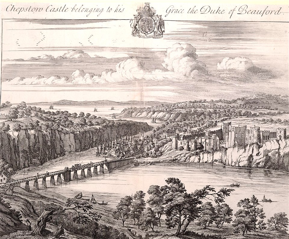 Chepstow Castle, belonging to His Grace the Duke of Beauford
