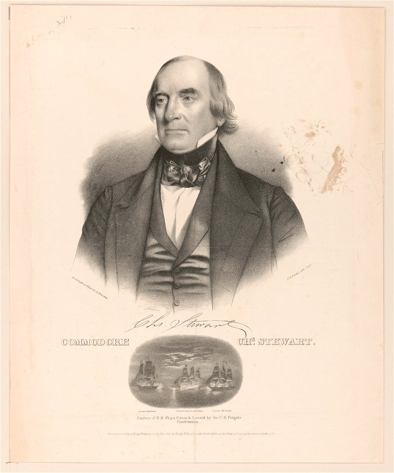 Commodore Chs. Stewart - From life on stone by A. Newsam ; P. S. Duval lith. Phila. LCCN2004666064
