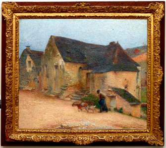 Chevrière devant une vieille maison à Labastide Henri Martin Musée de Cahors Henri-Martin 2012.4.12