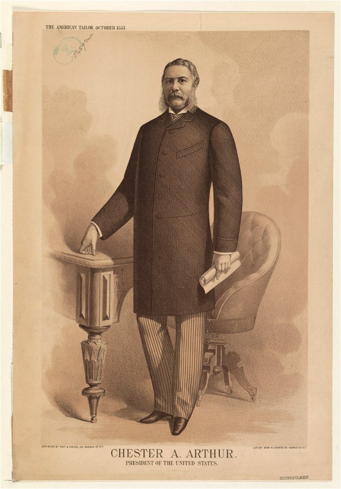 Chester A. Arthur. President of the United States - lith. by Buek & Lindner 65 Warren St., N.Y. LCCN2012647211