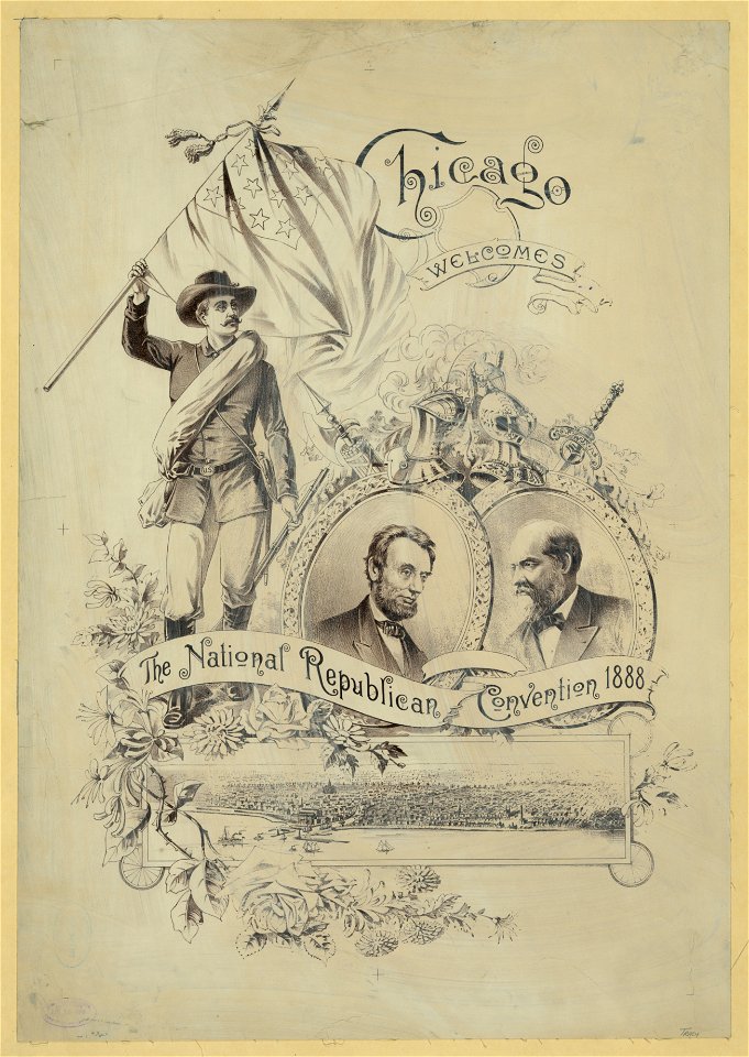Chicago welcomes the National Republican Convention 1888 LCCN2004669250