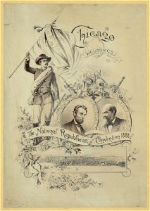 Chicago welcomes the National Republican Convention 1888 LCCN2004669250