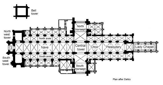 Chichester Cathedral Plan