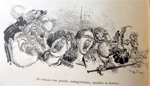 Compagnons de Pantagruel affamés