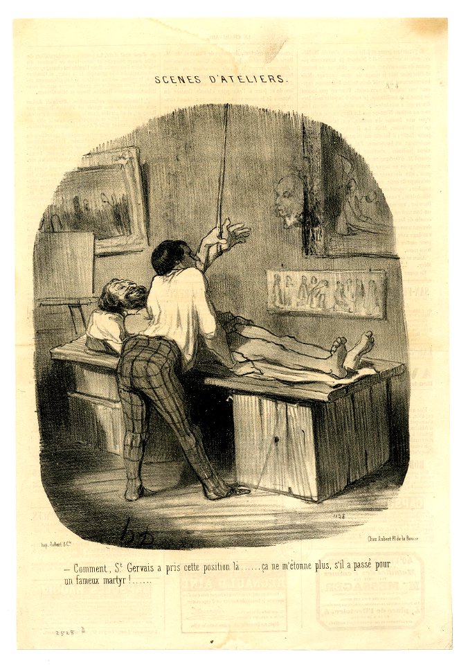 Comment, St Gervais a pris cette position là... (What, St Gervase took this pose...) (BM 1910,0324.130)