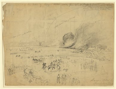 Commencement of the battle of Savage's station, Sunday June 29 LCCN2004660709