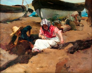 Componiendo la red - Joaquín Sorolla y Bastida