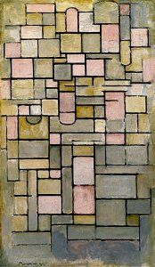 Composition 8, Piet Mondrian, 1914