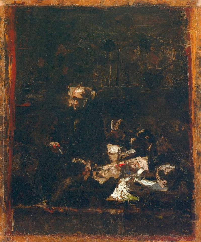 Composition study for the portrait of professor gross thomas eakins