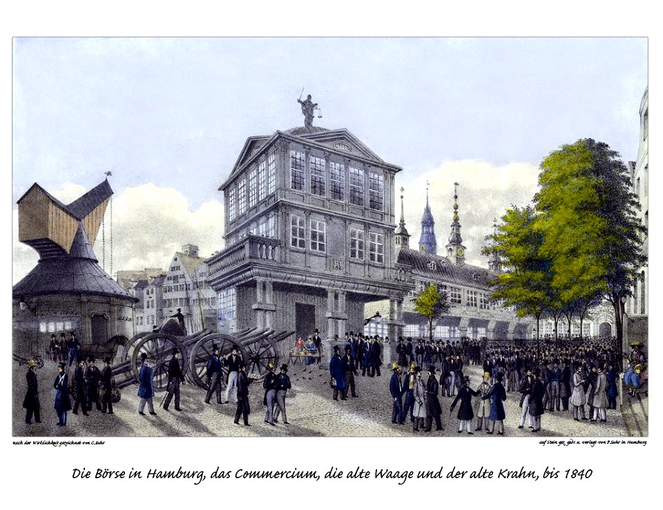 Commercium Börse Krahn 1840 by Suhr