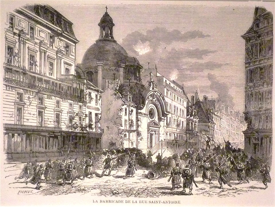 Commune de Paris 25 mai combat à Saint-Antoine