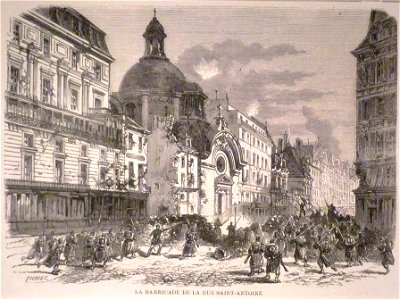 Commune de Paris 25 mai combat à Saint-Antoine
