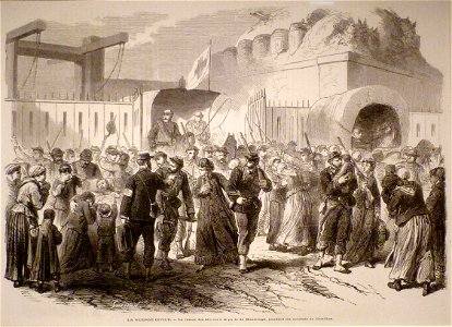 Commune de Paris bléssés à la porte de Montrouge
