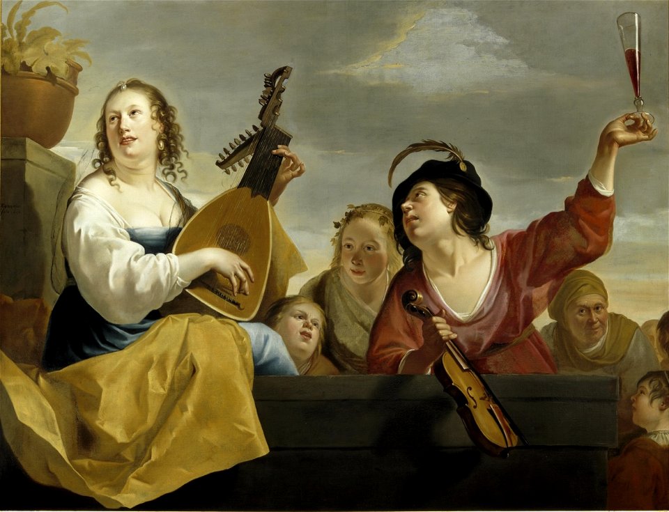 Company Making Music by Jan Gerritsz. van Bronckhorst Centraal Museum 13081