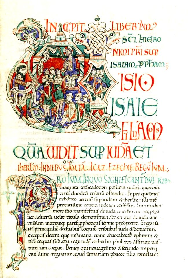 Commentaire sur Isaïe d'Exeter - Bodley 717 f2