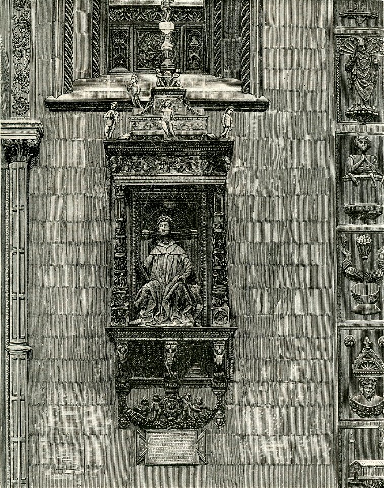 Como Plinio Nepote sulla facciata del Duomo