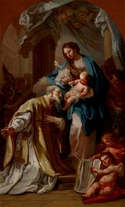 Conca, Sebastiano - The Madonna Appearing to St. Philip Neri - Google Art Project