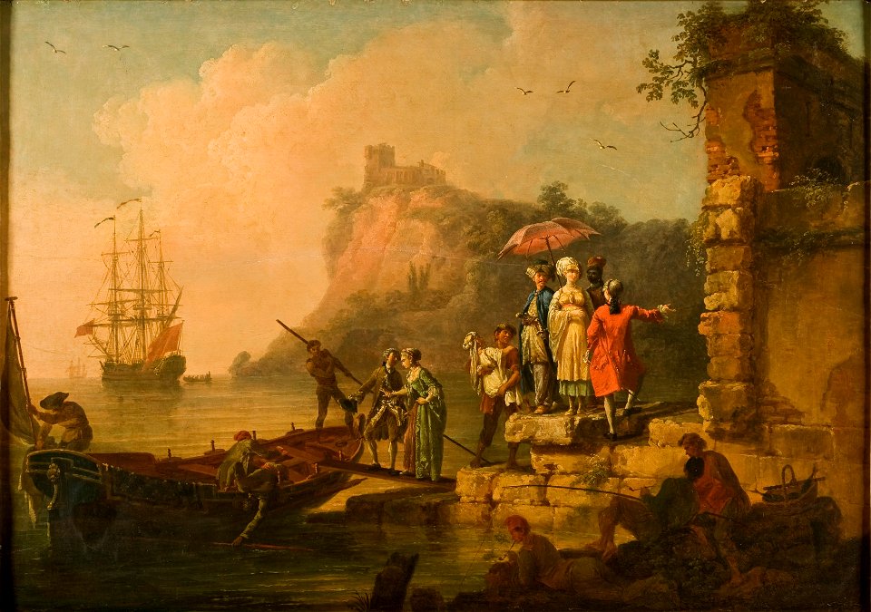 Company Embarking on a Launch (Pierre Jacques Volaire) - Nationalmuseum - 17897
