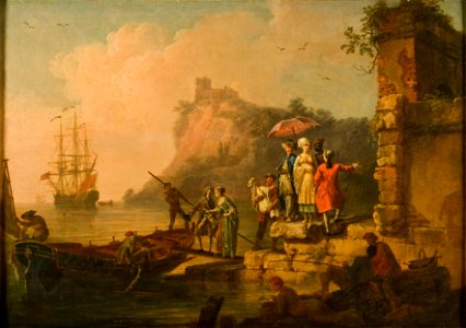 Company Embarking on a Launch (Pierre Jacques Volaire) - Nationalmuseum - 17897