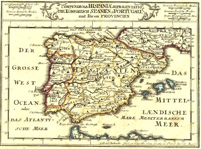 Compendiosa Hispaniae representatio die konigreich Spanien und Portugall mit ihren provincien