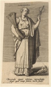 Concordia print by Philip Galle, S.I 1713, Prints Department, Royal Library of Belgium