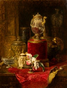 Composition-la-verseuse-en-cristal-de-roche-la-chope-en-ivoire-coupe-en-serpentine-et-orchide