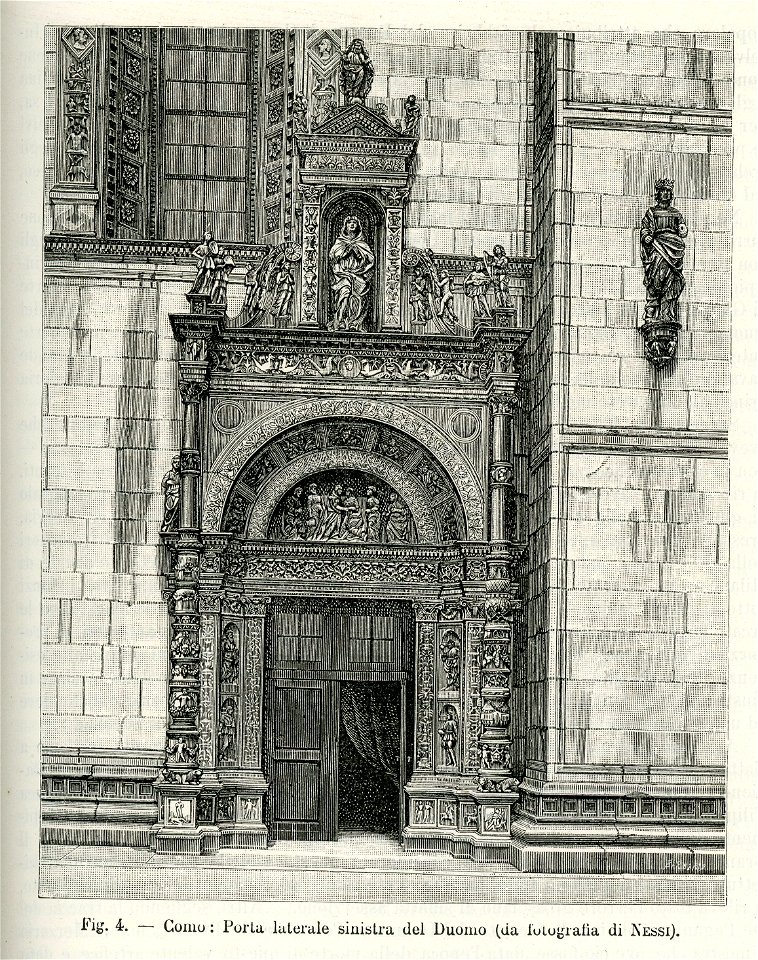 Como porta laterale sinistra del Duomo